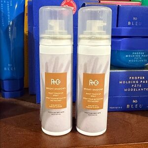 R+Co Bright Shadows Root Touch-Up Spray in Medium Brown Set of 2